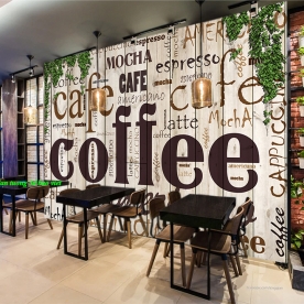 Tranh dán tường cho quán cafe n2004-434