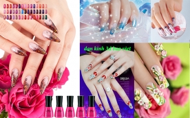 Decal dán kính cao cấp nail spa nails068