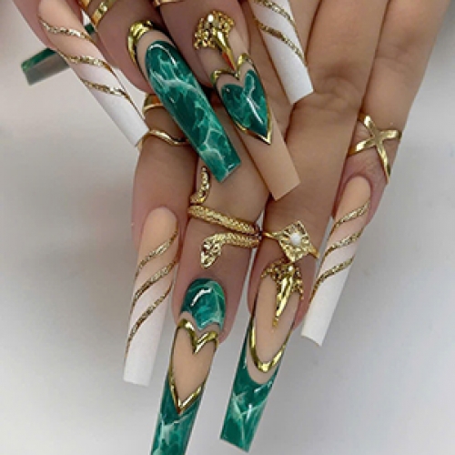 Decal dán kính cao cấp nails spa nails067 si3