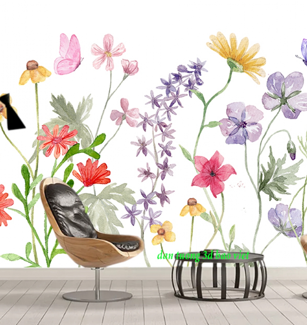 Giấy dán tường lá cây h396