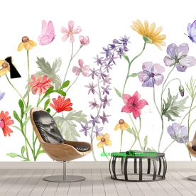 Giấy dán tường lá cây h396