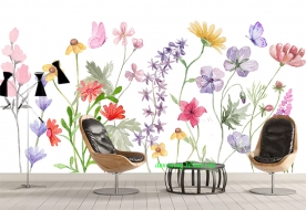 Giấy dán tường lá cây h396