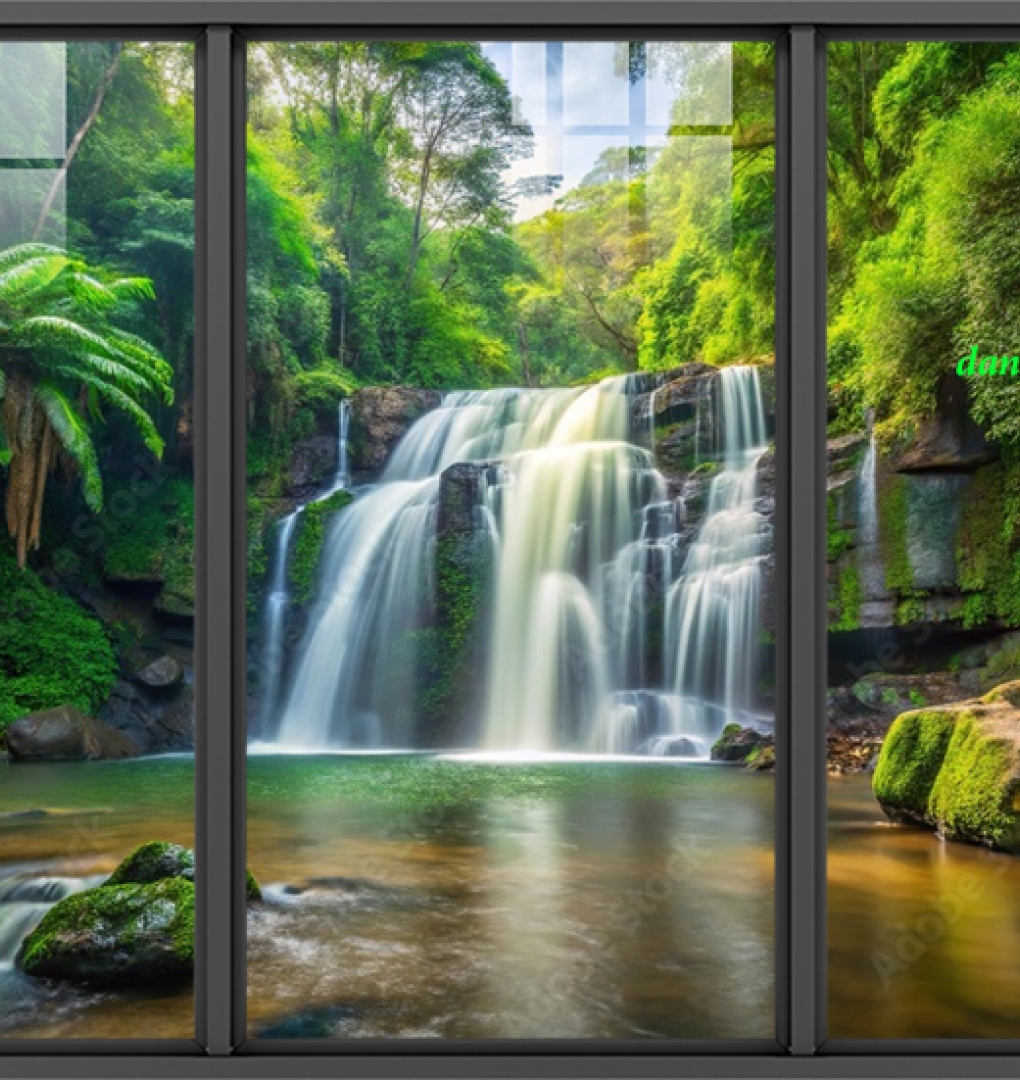 Tranh dán kính 3d 2 mặt phong cảnh n2005-273