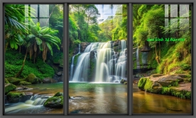 Tranh dán kính 3d 2 mặt phong cảnh n2005-273