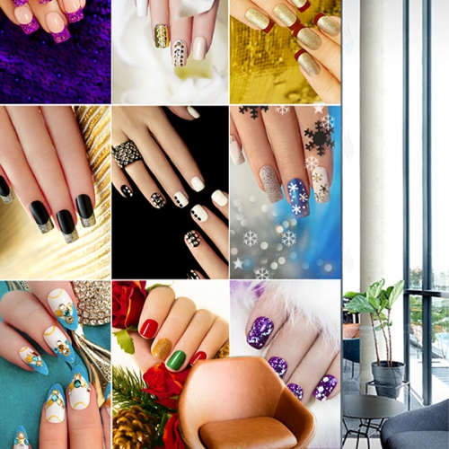 Tranh dán tường 3d nails spa senails069
