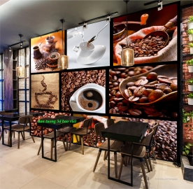 Tranh dán tường cho quán cafe sfm623
