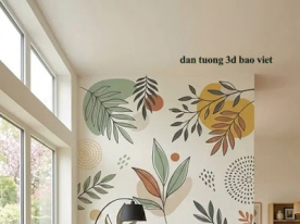 Giấy dán tường lá cây h406
