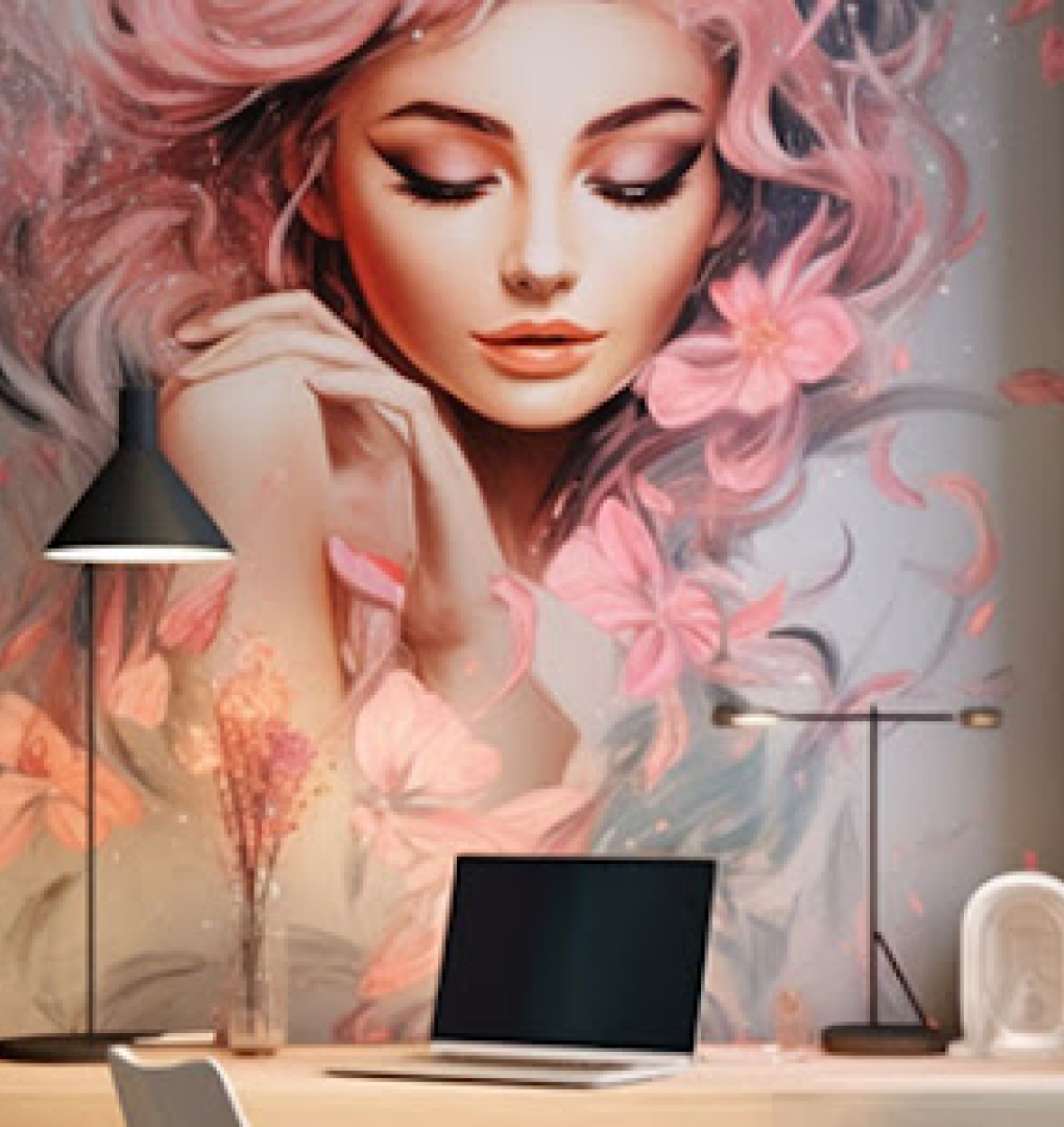 Tranh dán tường 3d nails spa fm632