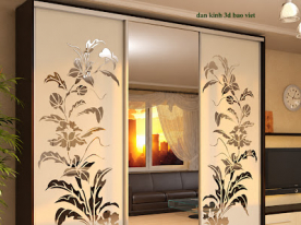 Decal dán kính nghệ thuật glass199