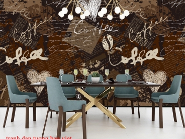 Wall paintings for milk tea cafe