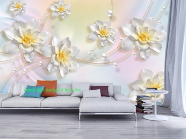 Beautiful 3d wall murals for the living room