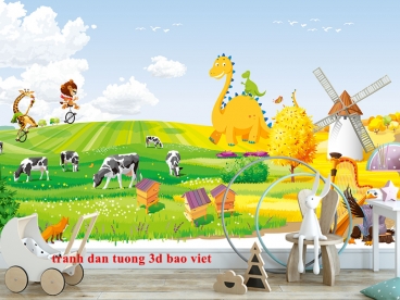 Children's wall murals accents for boys' rooms and girls' rooms