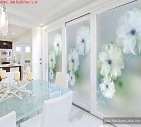 Premium double sided glass decal sticker sek001