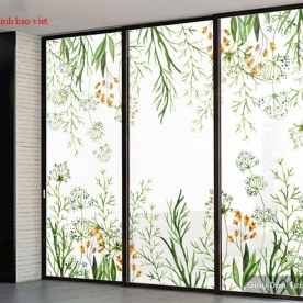 High quality glass decal sek020