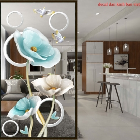 High-end 3d glass decal se039