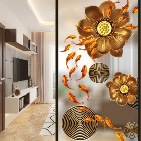 High quality double-sided glass decal se048