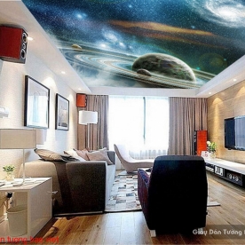 Galaxy ceiling wallpaper c148