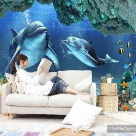 Wallpaper Dolphin S046