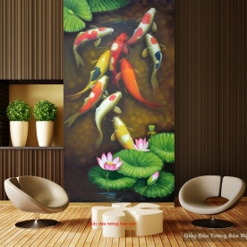 FT083 lotus carp carp wallpaper