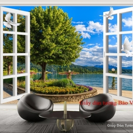 Beautiful window wallpaper Tr152