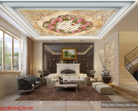 3D ceiling wallpaper c147