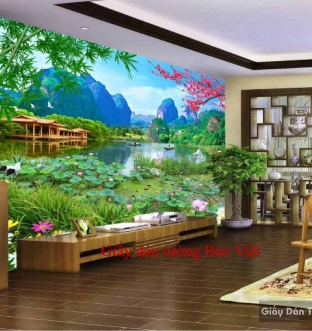 Feng shui beautiful wallpaper FT058