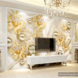 3D imitation pearl wallpaper FL046