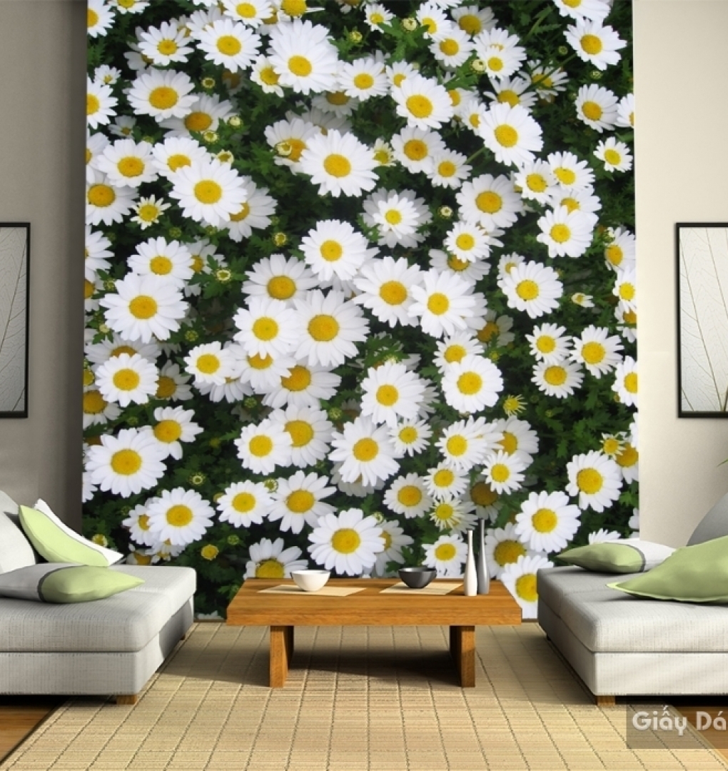 3D floral wallpaper H014