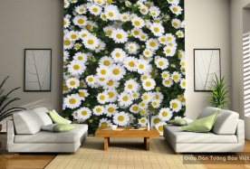 3D floral wallpaper H014