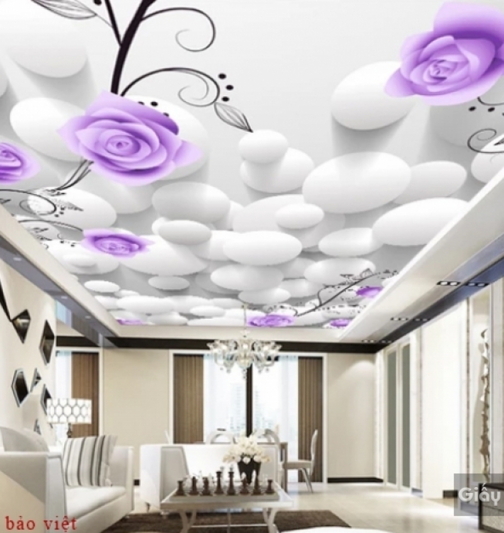 3D ceiling wallpaper C090