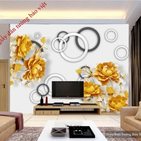 3D-025 wallpaper for TV walls