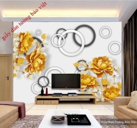 3D-025 wallpaper for TV walls