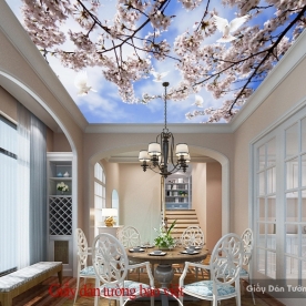 3D wallpaper for ceilings C060