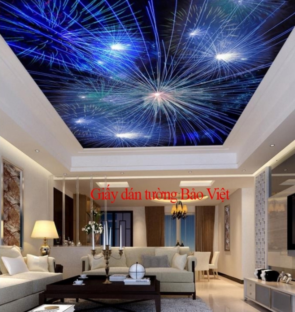 3D wallpaper for ceilings C064