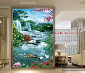 3D feng shui beautiful wallpaper FT044