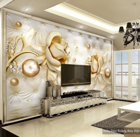 3D imitation pearl wallpaper FL044