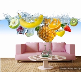 Wallpaper 3D fruit H067