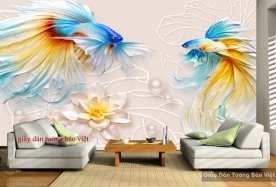 3D feng shui beautiful wallpaper FT047