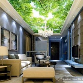 3D ceiling wallpaper C020