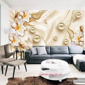 3d imitation pearl wallpaper fl124