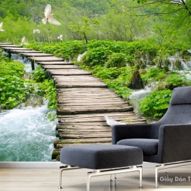 Wallpaper waterfall 3d W043