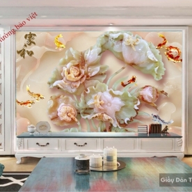 3D Imitation Pearl Wallpaper 3D FL060