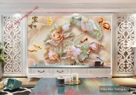 3D Imitation Pearl Wallpaper 3D FL060