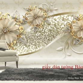 3D Imitation Pearl Wallpaper 3D FL066