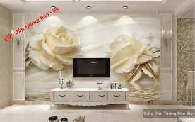 3D floral wallpaper FL050