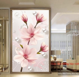 3D floral wallpaper FL090