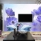 3D floral wallpaper H033