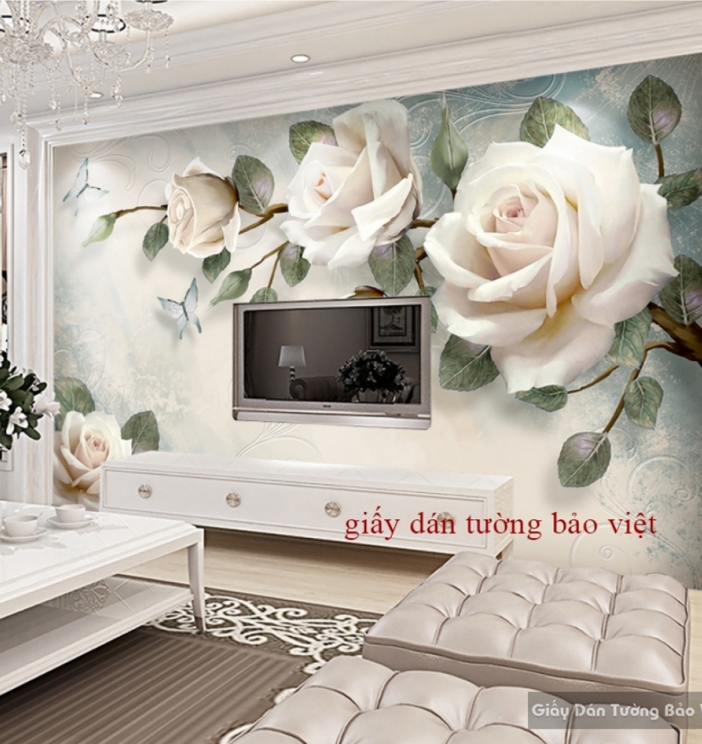 3D floral wallpaper K16674719