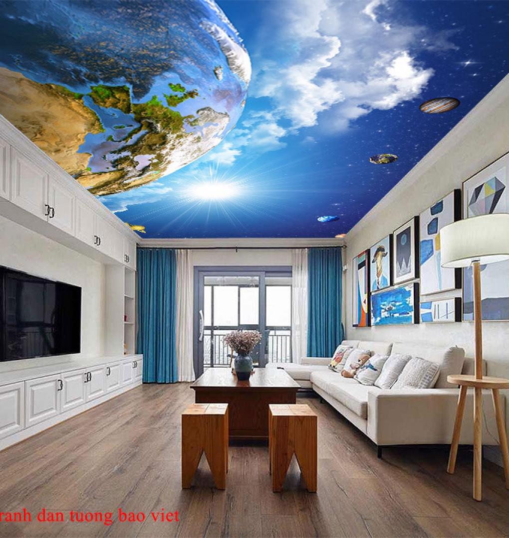 Galaxy ceiling wallpaper c188