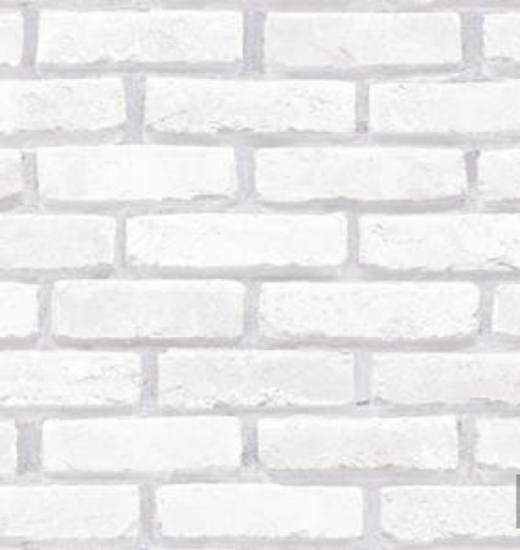 Wallpaper White brick imitation 8267-1
